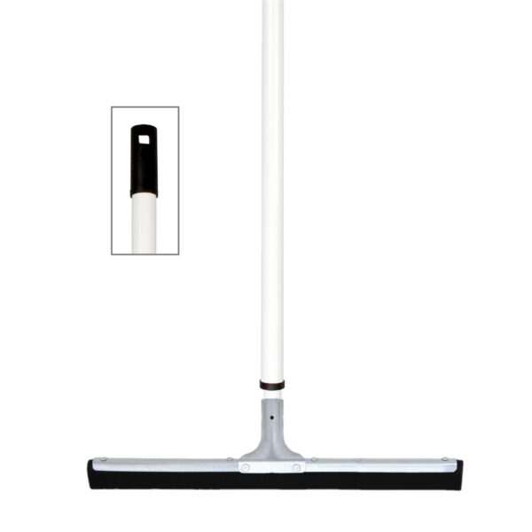 MSV vloertrekker - metaal/rubber - breed 43 cm - steel 80 tot 130 cm