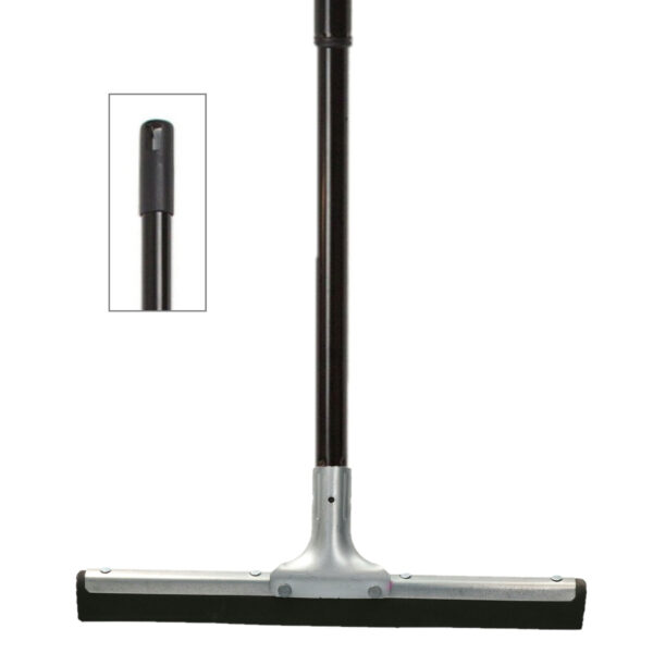 MSV vloertrekker - metaal/rubber - breed 34 cm - steel 80 tot 130 cm