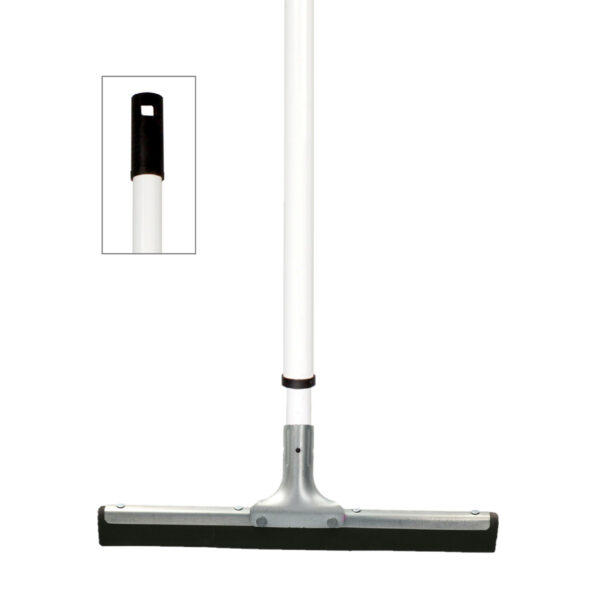 MSV vloertrekker - metaal/rubber - breed 34 cm - steel 80 tot 130 cm