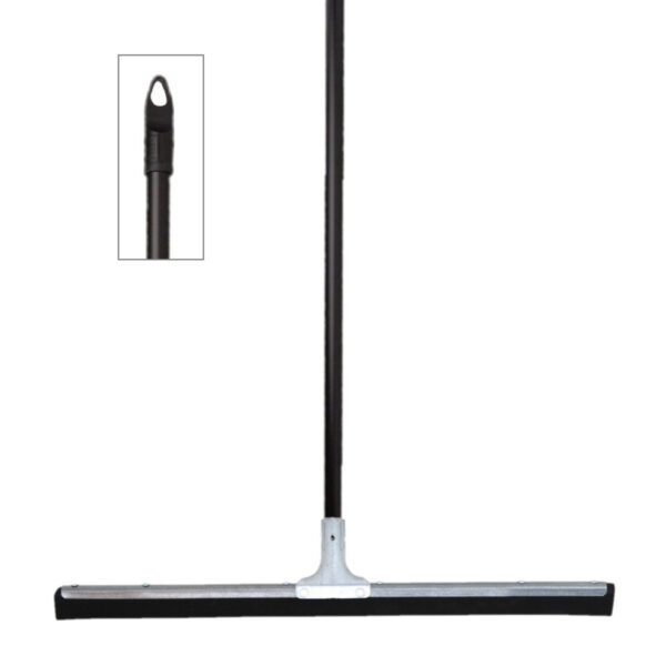 MSV vloertrekker - metaal/rubber - breed 60 cm - steel 130 cm