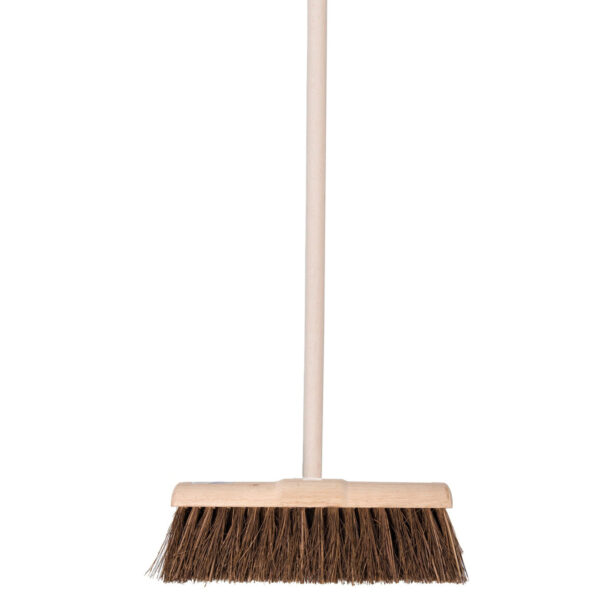 Talen Tools Straatbezem natuurvezels - hout - 45 cm - buitenbezem - voor tegels - Steel 120 cm