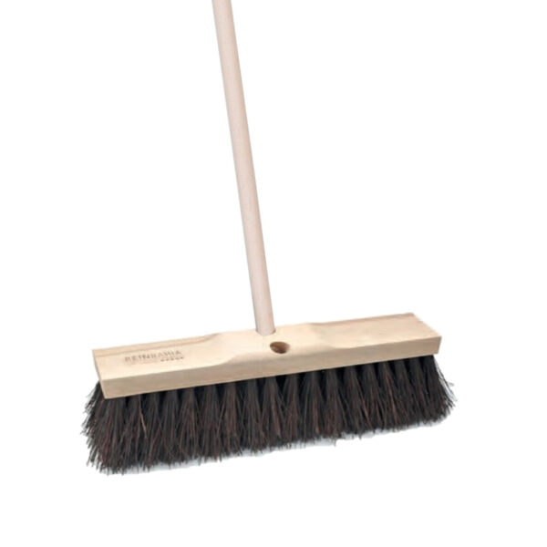 Sorex Straatbezem Bassin van hout - 60cm - harde vezels - Steel 140cm